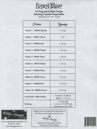 Forest Floor Quilt Pattern - Image 3
