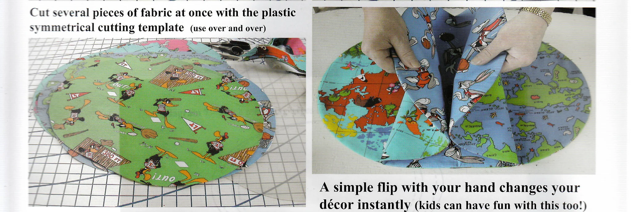 Several Settings 4-Sided Placemat Pattern & Template - Image 7
